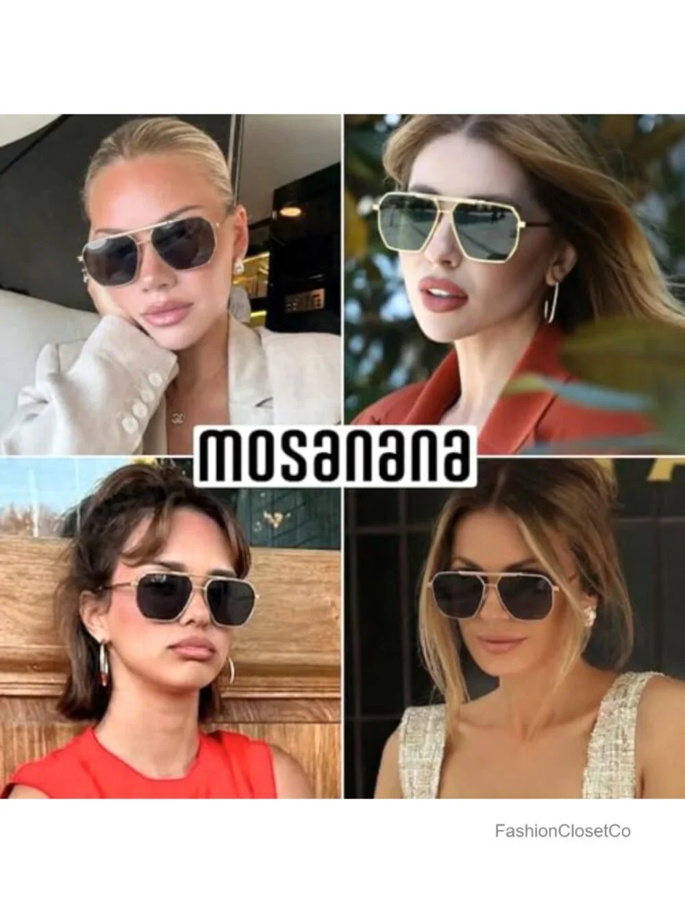 Polarized Aviator Sunglasses Metal Frame UV400 Protection for Women